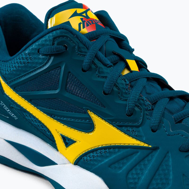 Buty do tenisa męskie Mizuno Wave Intense Tour 5 AC niebieskie 61GA190030 8