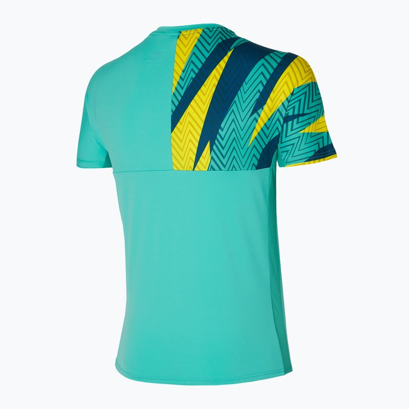 Koszulka tenisowa męska Mizuno Shadow Tee turquoise 2