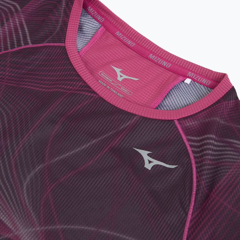 Koszulka do biegania damska Mizuno Aero Tee gape wine 3