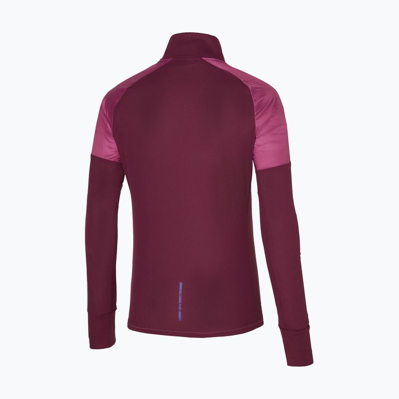 Longsleeve do biegania damski Mizuno Hybrid magenta haze 2