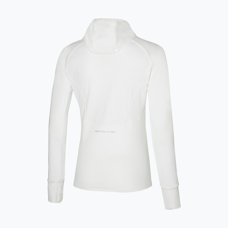 Bluza do biegania damska Mizuno Warmalite Hooded LS white 2