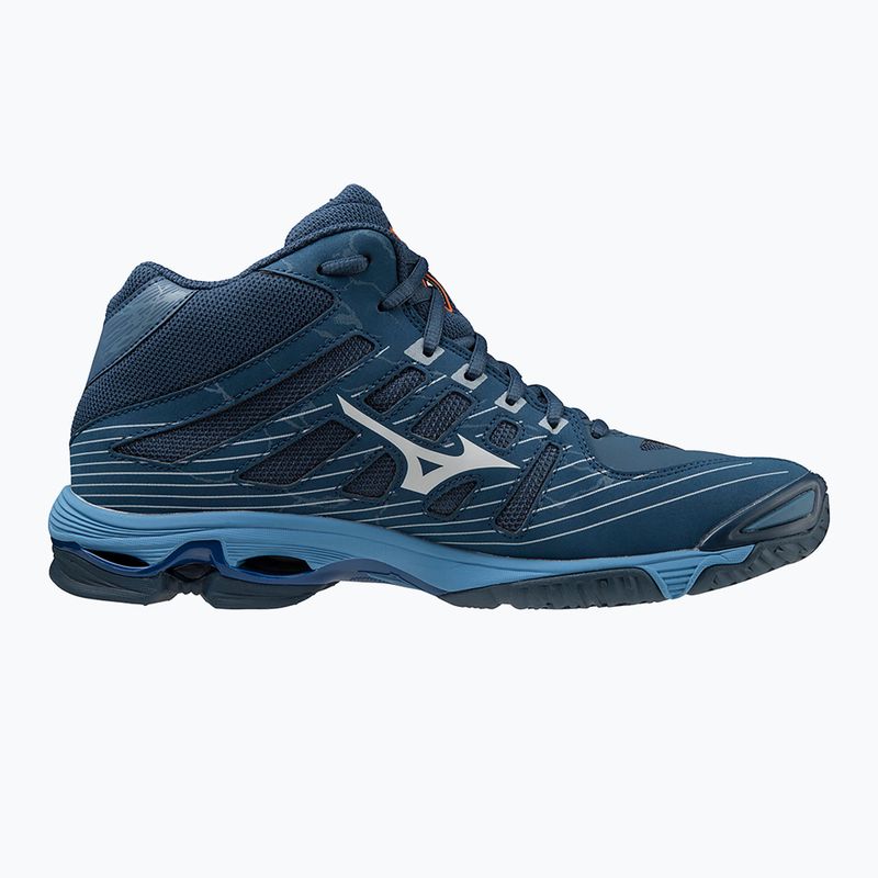Buty do siatkówki Mizuno Wave Voltage Mid granatowo-niebieskie V1GA216521 3