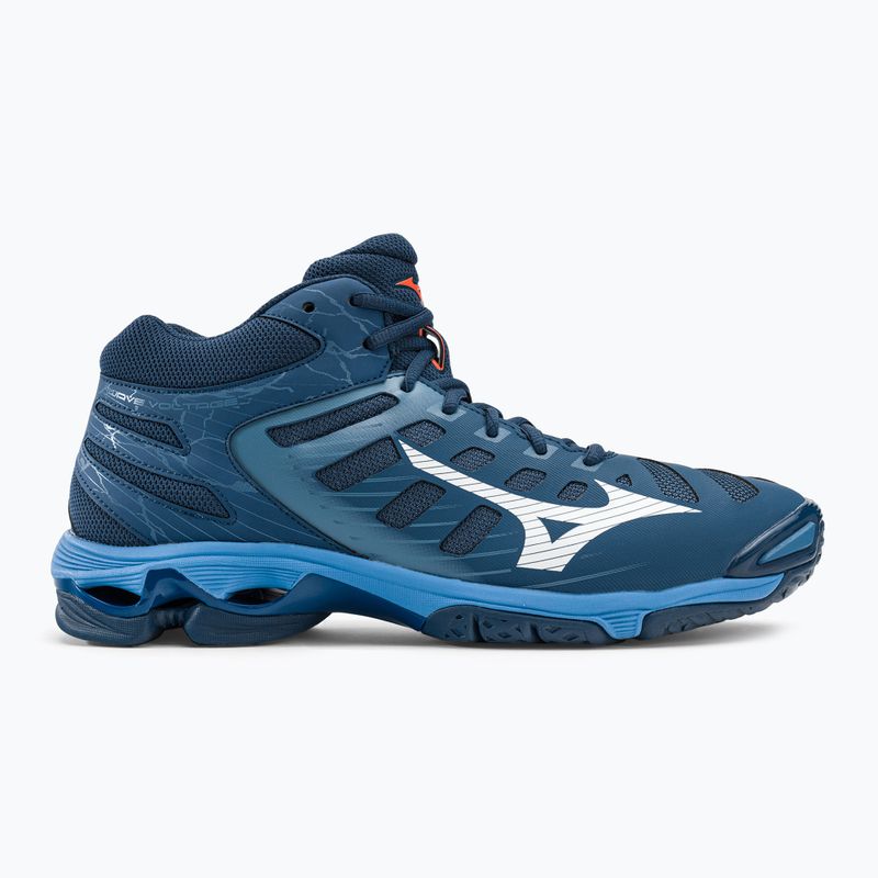 Buty do siatkówki Mizuno Wave Voltage Mid granatowo-niebieskie V1GA216521 2