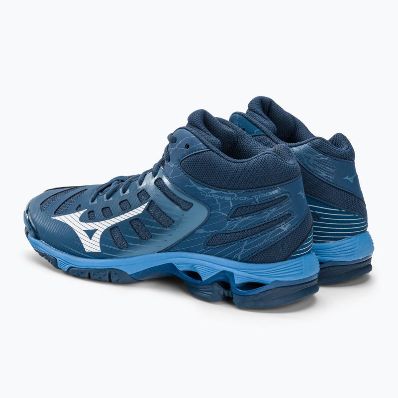 Buty do siatkówki Mizuno Wave Voltage Mid granatowo-niebieskie V1GA216521 4