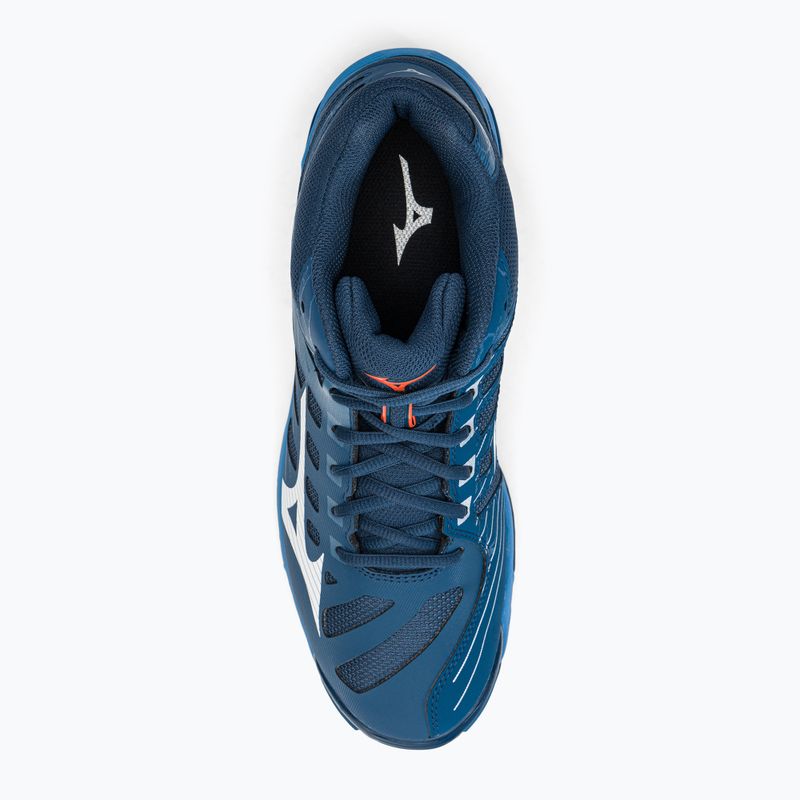 Buty do siatkówki Mizuno Wave Voltage Mid granatowo-niebieskie V1GA216521 7