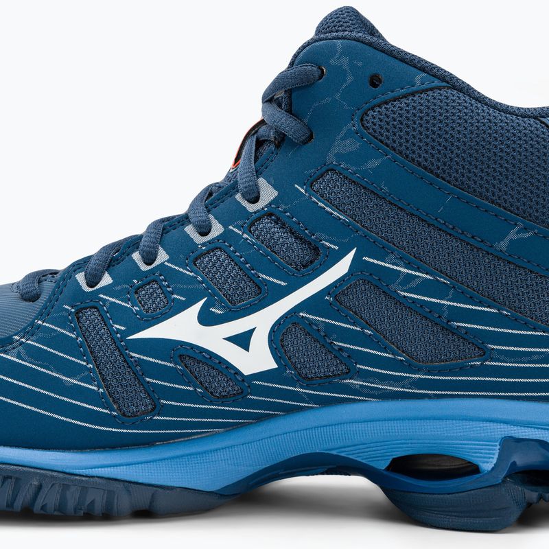 Buty do siatkówki Mizuno Wave Voltage Mid granatowo-niebieskie V1GA216521 12