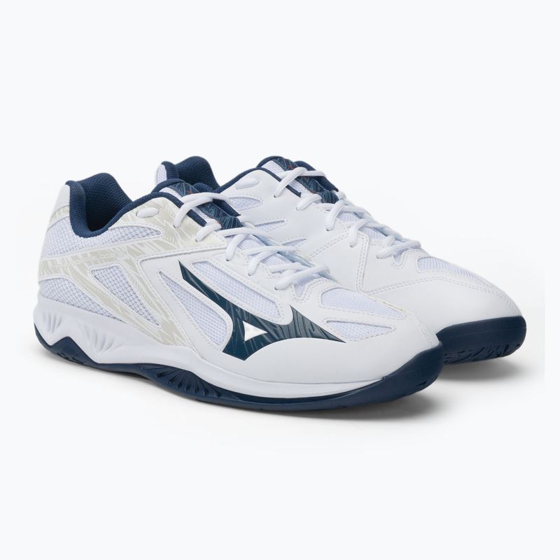 Buty do siatkówki męskie Mizuno Thunder Blade 3 białe V1GA217022 4