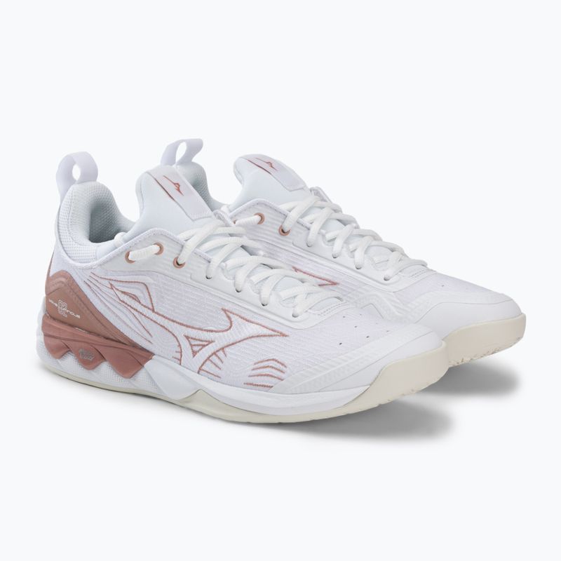 Buty do siatkówki damskie Mizuno Wave Luminous 2 white/rose/snow white 4
