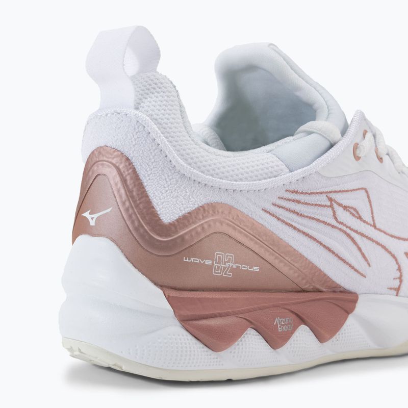 Buty do siatkówki damskie Mizuno Wave Luminous 2 white/rose/snow white 7