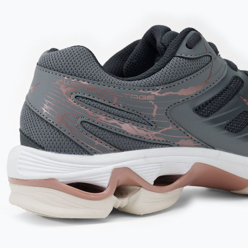 Buty do siatkówki damskie Mizuno Wave Voltage Ebony/Rose/Quiet Shade V1GC216035 11