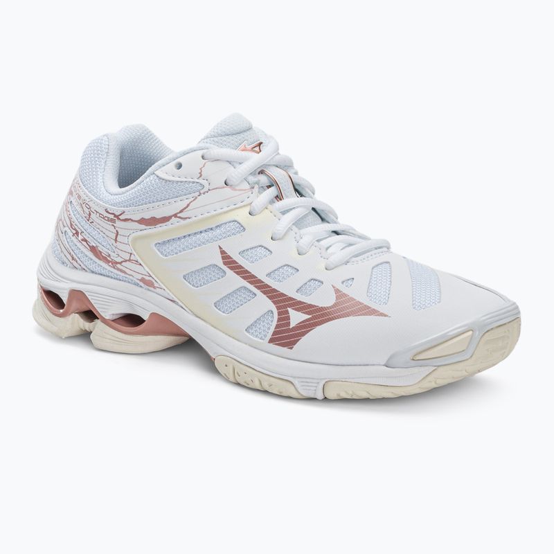 Buty do siatkówki damskie Mizuno Wave Voltage białe V1GC216036