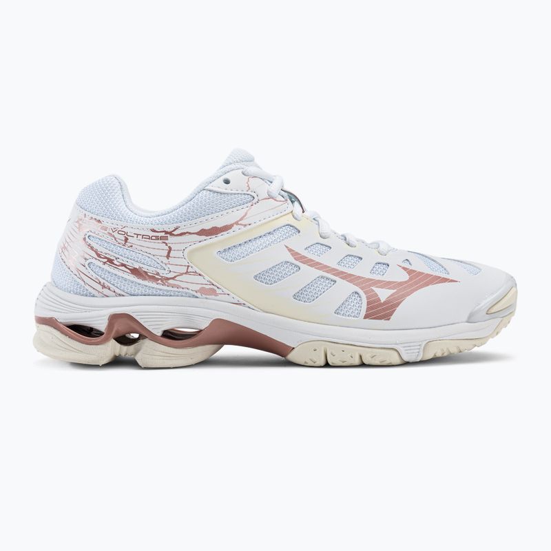 Buty do siatkówki damskie Mizuno Wave Voltage białe V1GC216036 2