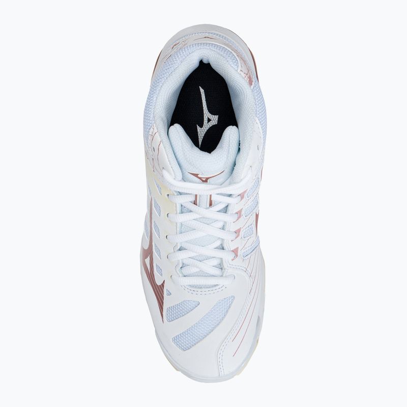 Buty do siatkówki damskie Mizuno Wave Voltage Mid białe V1GC216536 6