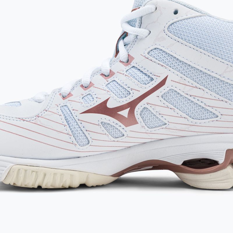 Buty do siatkówki damskie Mizuno Wave Voltage Mid białe V1GC216536 10
