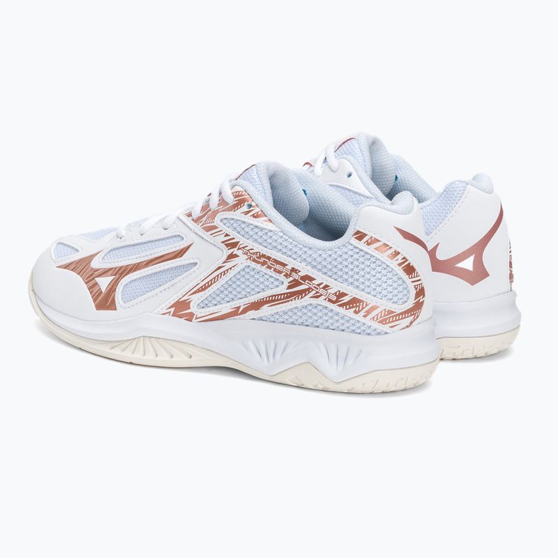 Buty do siatkówki damskie Mizuno Thunder Blade 3 białe V1GC217036 3
