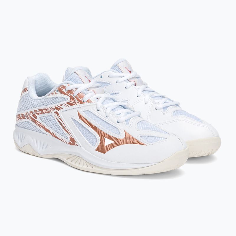 Buty do siatkówki damskie Mizuno Thunder Blade 3 białe V1GC217036 4