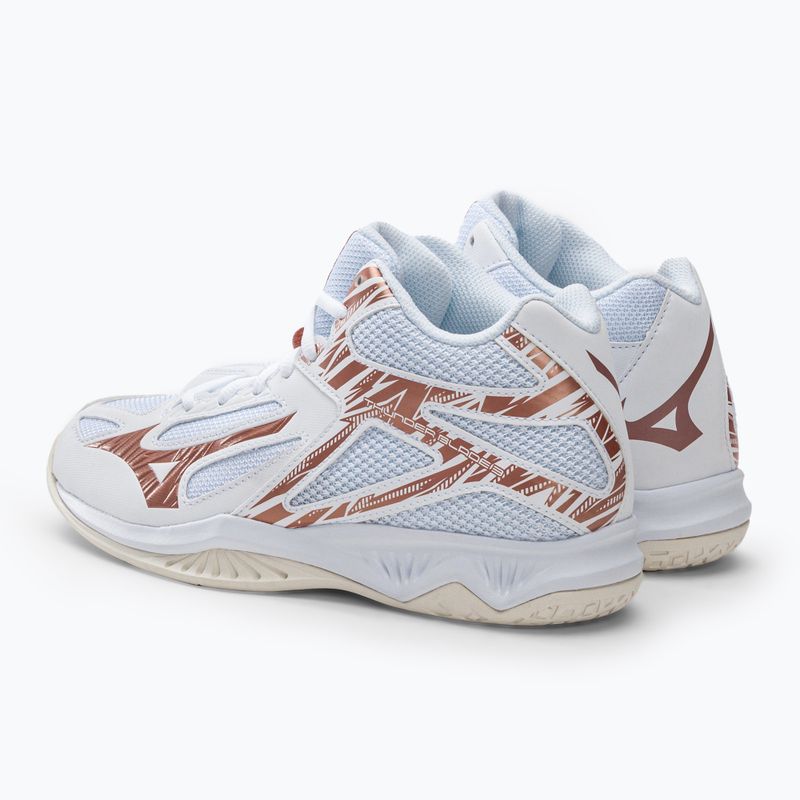 Buty do siatkówki damskie Mizuno Thunder Blade 3 Mid białe V1GC217536 3