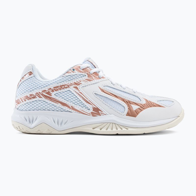 Buty do siatkówki dziecięce Mizuno Lightning Star Z6 białe V1GD210336 2