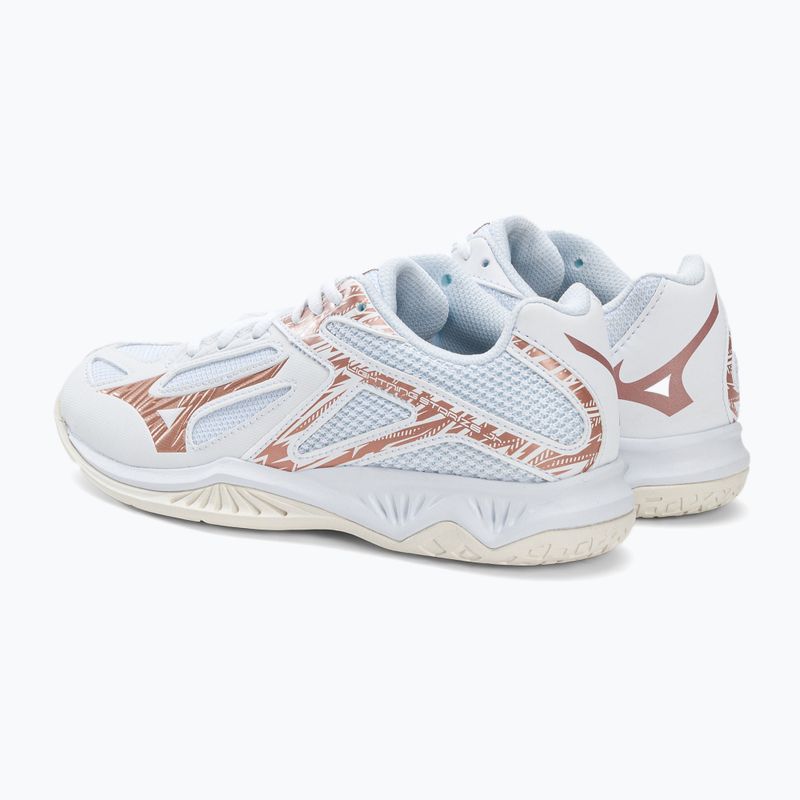 Buty do siatkówki dziecięce Mizuno Lightning Star Z6 białe V1GD210336 3