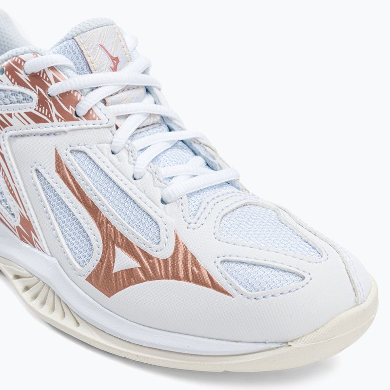 Buty do siatkówki dziecięce Mizuno Lightning Star Z6 białe V1GD210336 7