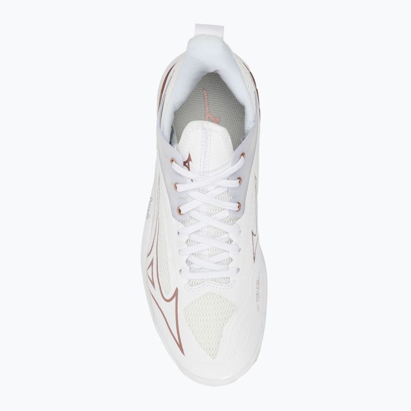 Buty do piłki ręcznej damskie Mizuno Wave Mirage 4 white/rose/snow white 5