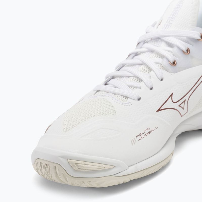 Buty do piłki ręcznej damskie Mizuno Wave Mirage 4 white/rose/snow white 7