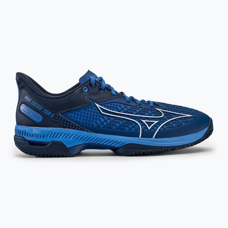 Buty do tenisa męskie Mizuno Wave Exceed Tour 5 CC true blue/white/dress blues 2