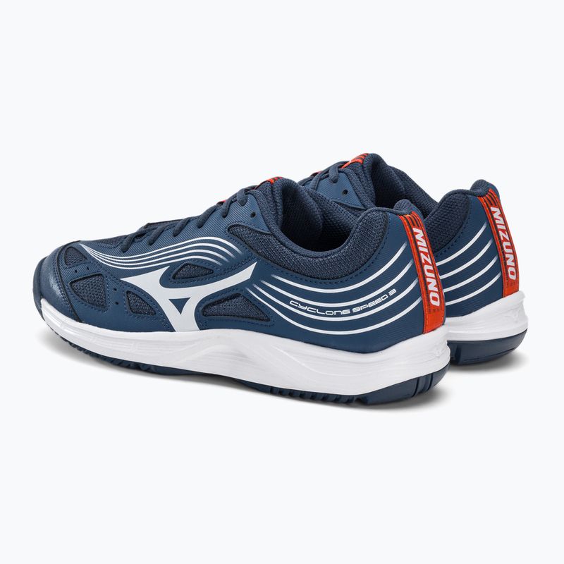 Buty do siatkówki Mizuno Cyclone Speed 3 niebiesko-białe V1GA218021 4