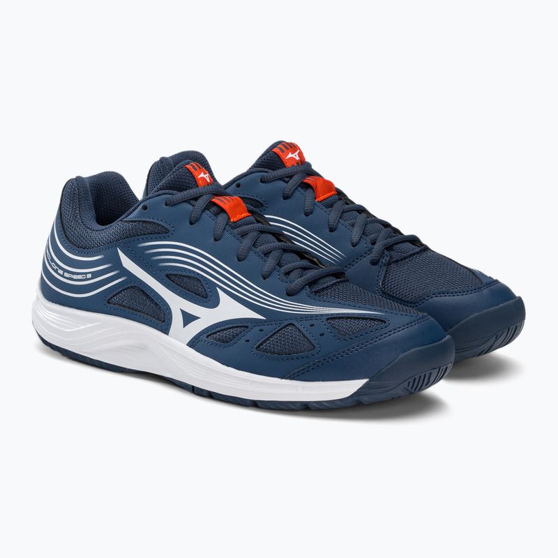 Buty do siatkówki Mizuno Cyclone Speed 3 niebiesko-białe V1GA218021 5