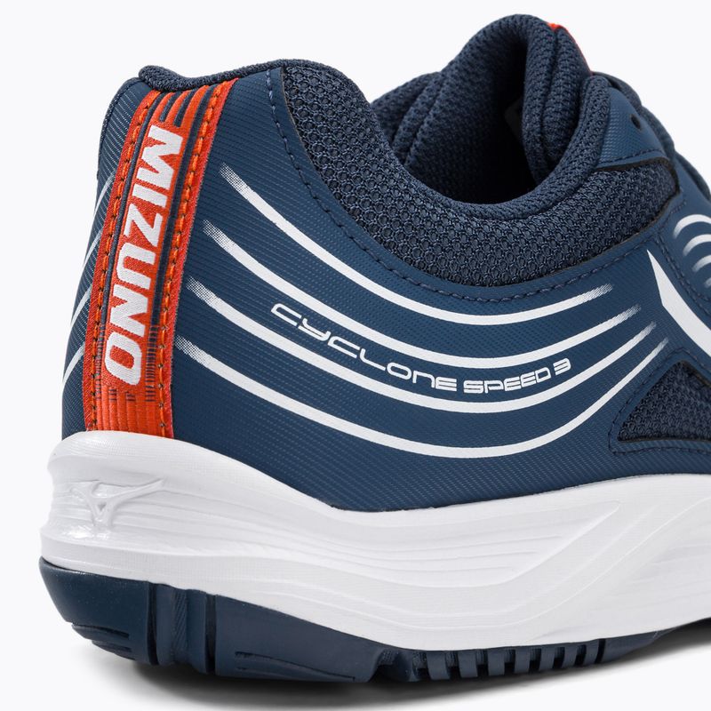 Buty do siatkówki Mizuno Cyclone Speed 3 niebiesko-białe V1GA218021 10