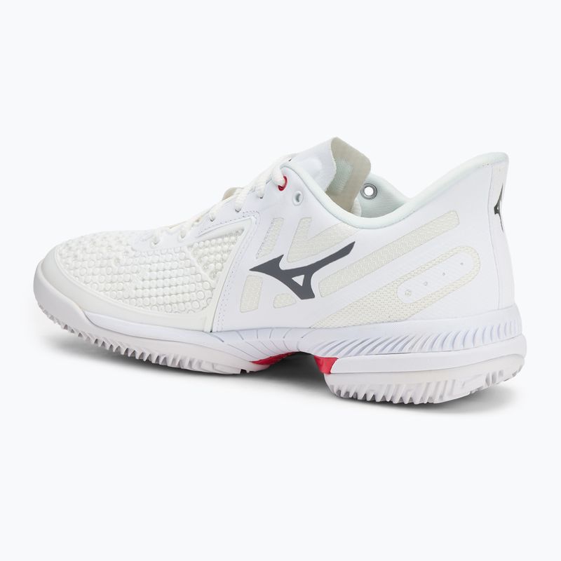 Buty do tenisa damskie Mizuno Wave Exceed Tour 5 CC undyed white/quiet shade/opera red 3