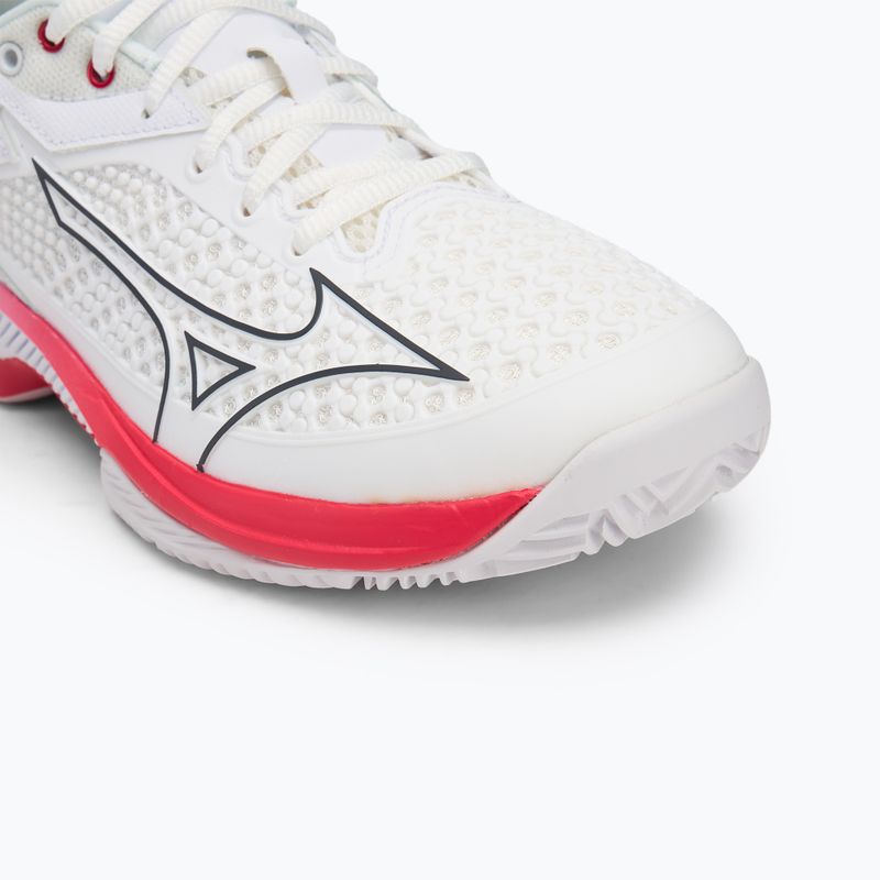 Buty do tenisa damskie Mizuno Wave Exceed Tour 5 CC undyed white/quiet shade/opera red 7