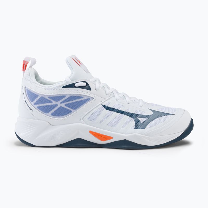 Buty do siatkówki Mizuno Wave Dimension white/dark denim/blue jasper 2