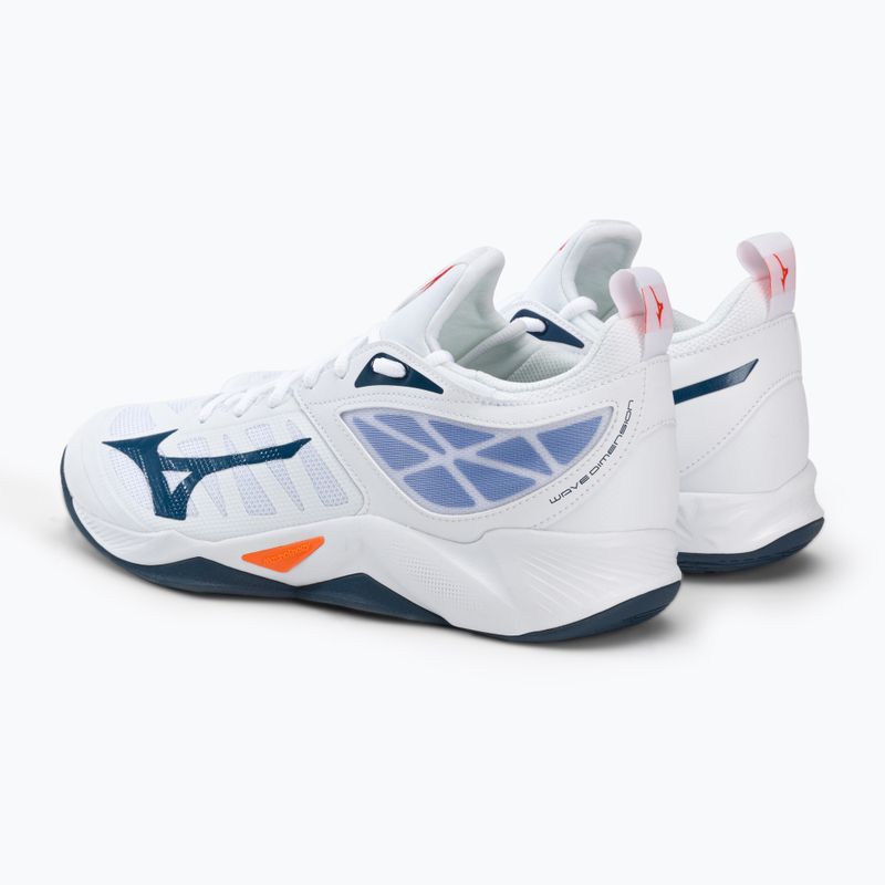 Buty do siatkówki Mizuno Wave Dimension white/dark denim/blue jasper 3