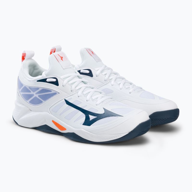 Buty do siatkówki Mizuno Wave Dimension white/dark denim/blue jasper 4