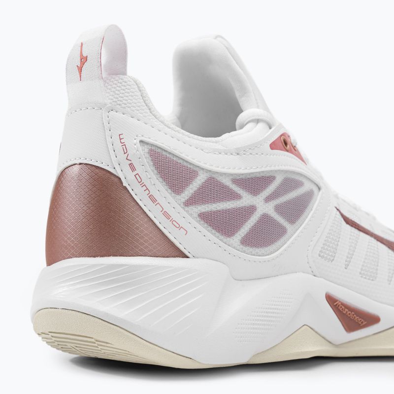 Buty do siatkówki damskie Mizuno Wave Dimension białe V1GC224036 9