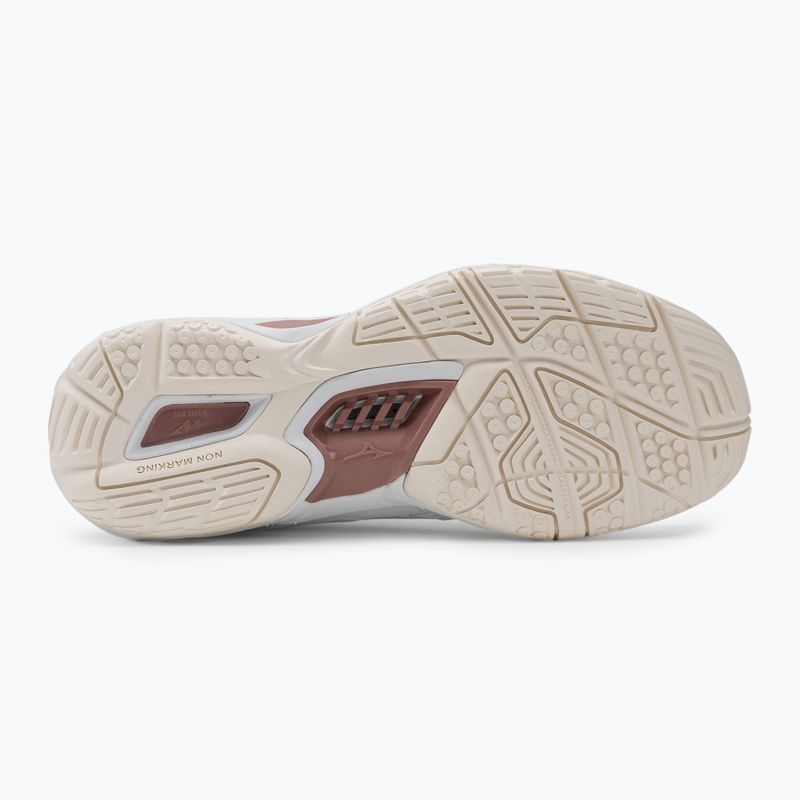 Buty do piłki ręcznej damskie Mizuno Wave Phantom 3 białe X1GB226036 5