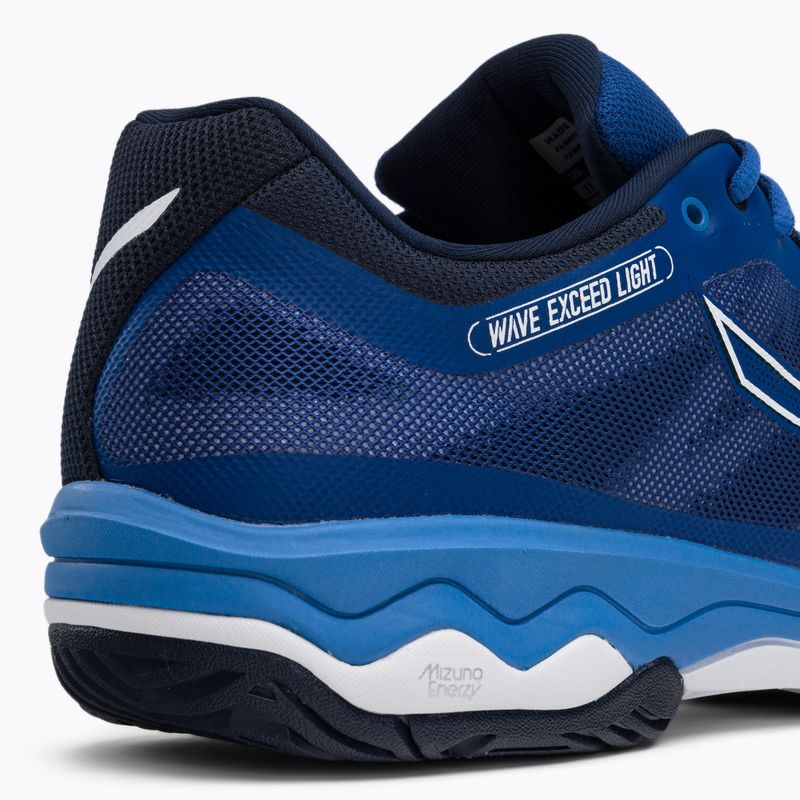 Buty do tenisa męskie Mizuno Wave Exceed Light AC true blue/white/dress blues 8