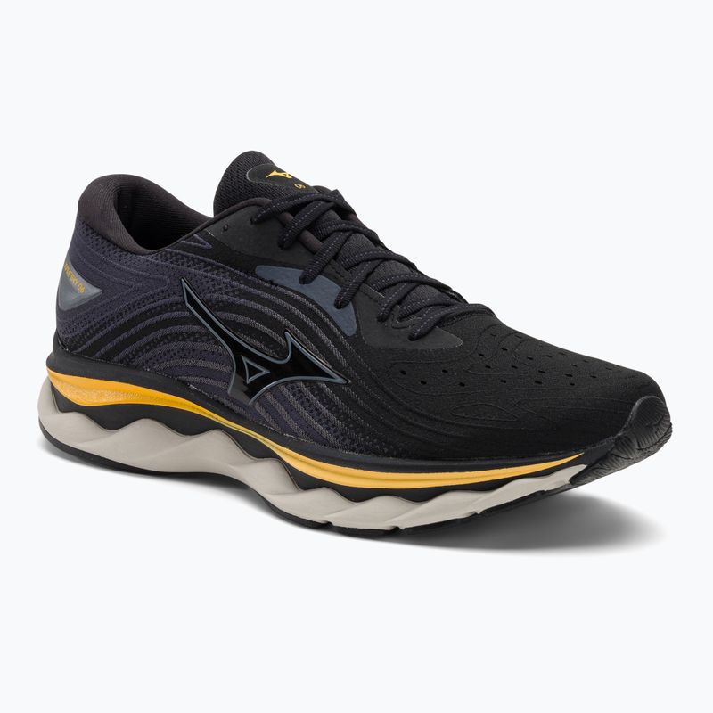 Buty do biegania męskie Mizuno Wave Sky 6 black/tradewinds/gold fusion