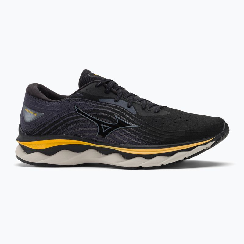 Buty do biegania męskie Mizuno Wave Sky 6 black/tradewinds/gold fusion 2