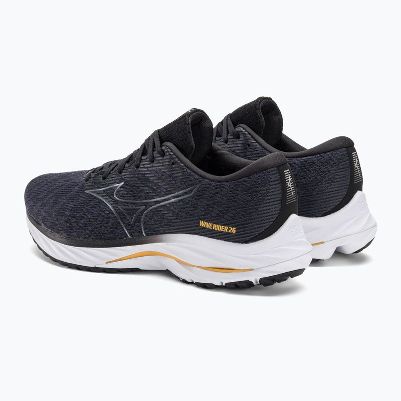 Buty do biegania męskie Mizuno Wave Rider 26 2E odyssey gray/metallic gray/pale marigold 4