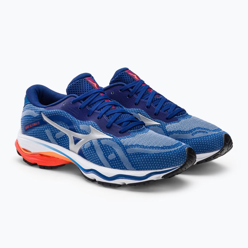 Buty do biegania męskie Mizuno Wave Ultima 13 niebieskie J1GC221853 4