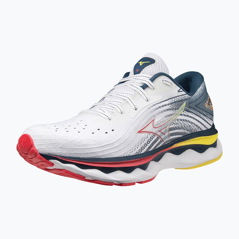 Buty do biegania damskie Mizuno Wave Sky 6 white/ hibiscus/ buttercup 8