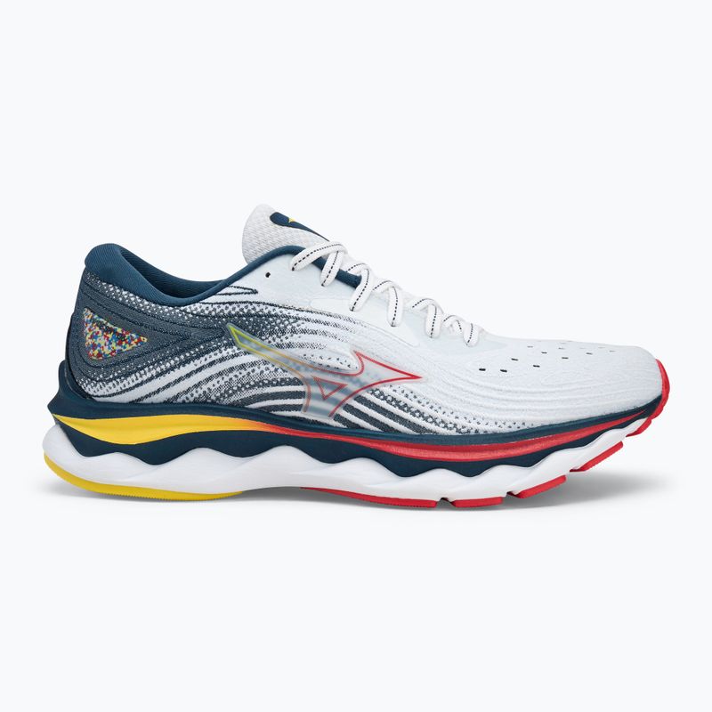 Buty do biegania damskie Mizuno Wave Sky 6 white/ hibiscus/ buttercup 2