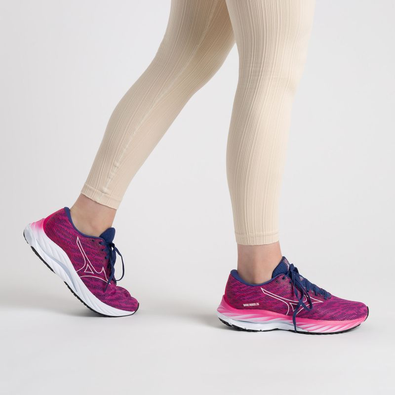 Buty do biegania damskie Mizuno Wave Rider 26 różowe J1GD220327 2