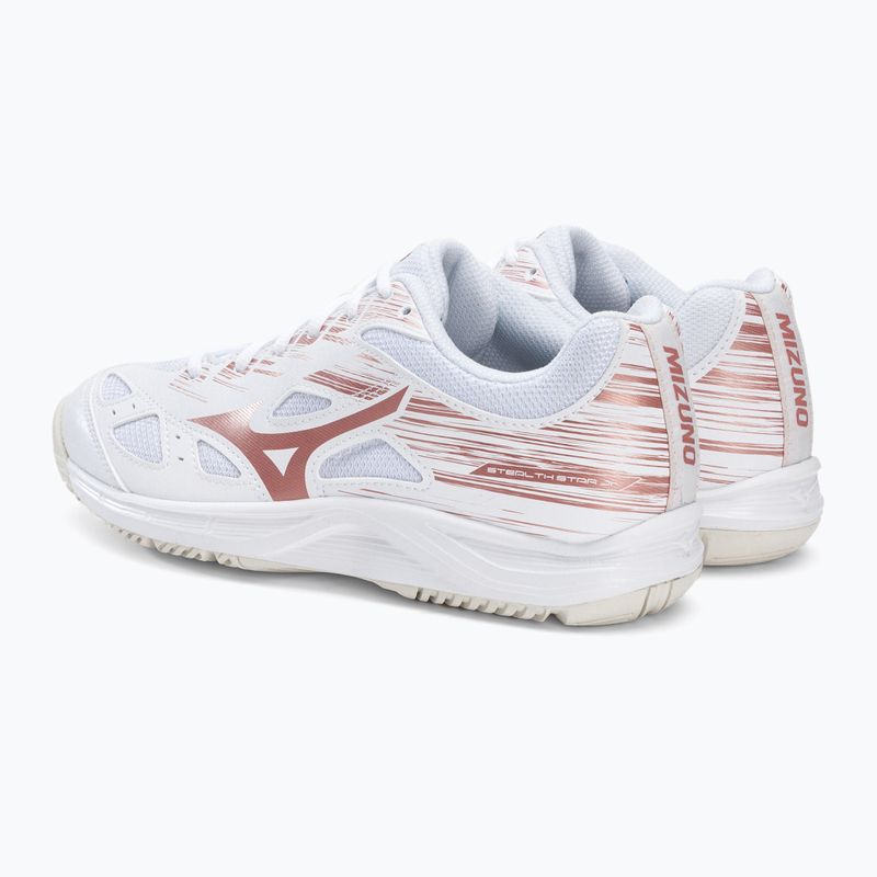 Buty do piłki ręcznej dziecięce Mizuno Stealth Star C białe X1GC2107K36 3