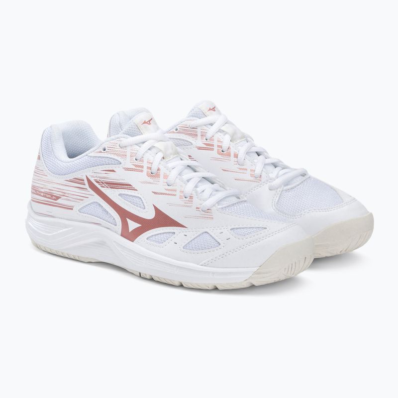 Buty do piłki ręcznej dziecięce Mizuno Stealth Star C białe X1GC2107K36 4