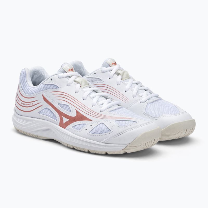 Buty do siatkówki damskie Mizuno Cyclone Speed 3 biało-różowe V1GC2180K36_36.0/3.5 4