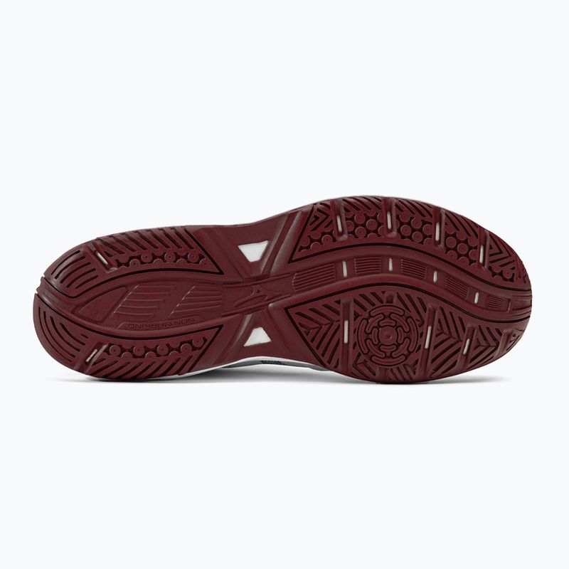 Buty do tenisa damskie Mizuno Break Shot 4 AC white/ cabernet/ papyrus 5