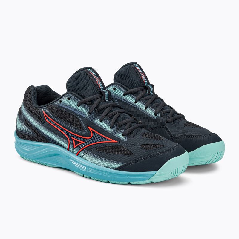 Buty do tenisa Mizuno Break Shot 4 AC collegiate blue/soleil/tanager turquoise 4